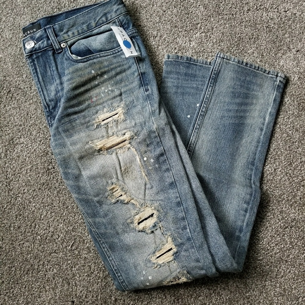 Pacsun Stacked Skinny Distressed NWT